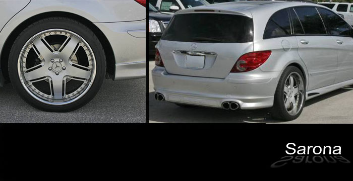 Custom Mercedes R CLASS Rear Add-on  SUV/SAV/Crossover Rear Lip/Diffuser (2006 - 2010) - $690.00 (Part #MB-001-RA)